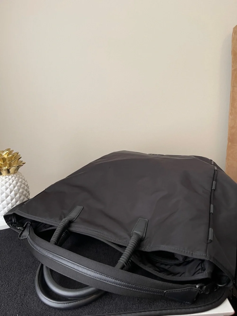 Under Armour Black Tote Bag with Wrapped Top Handles
